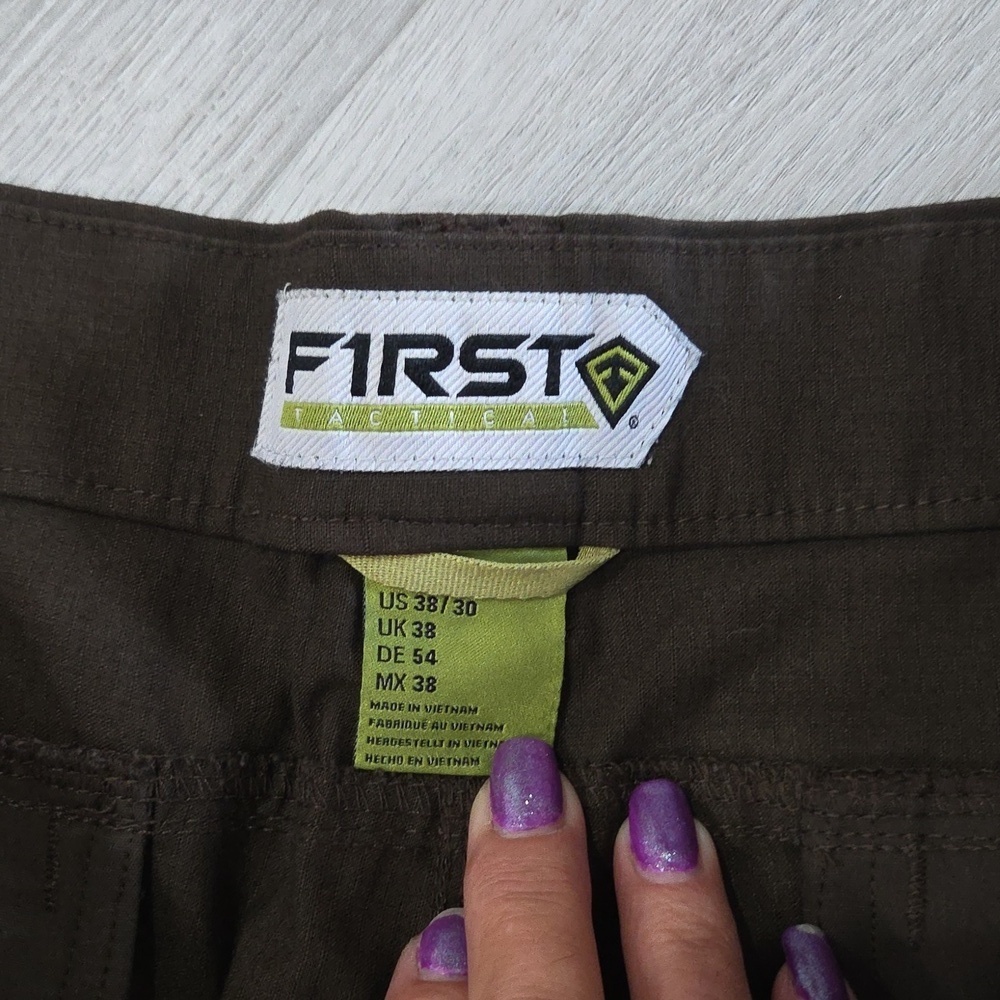 Men’s V2 First Tactical Pants, Size: 38x30, Dark Brown - Picture 3 of 6